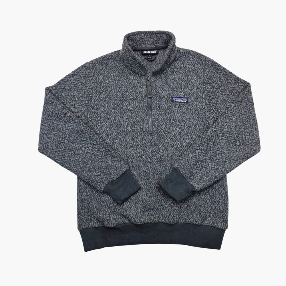 Patagonia Better Sweater 1/4 Zip Fleece Pullover Gray Heather Womens XS
